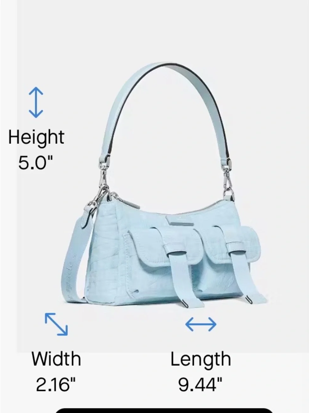 Kate Spade Carter Zebra Cargo Crossbody Bag in Blue multicolor